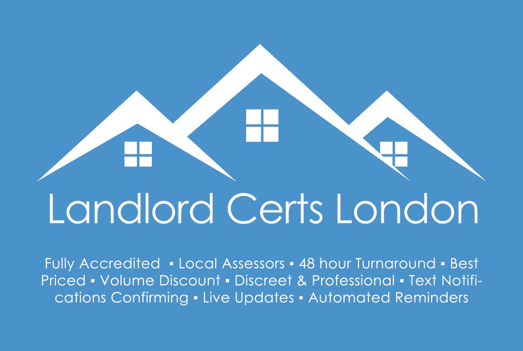 Landlord Certs London business card back designed by 9WEB