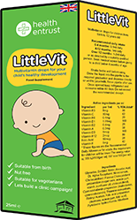 LittleVit medicine box packaging design by 9WEB London
