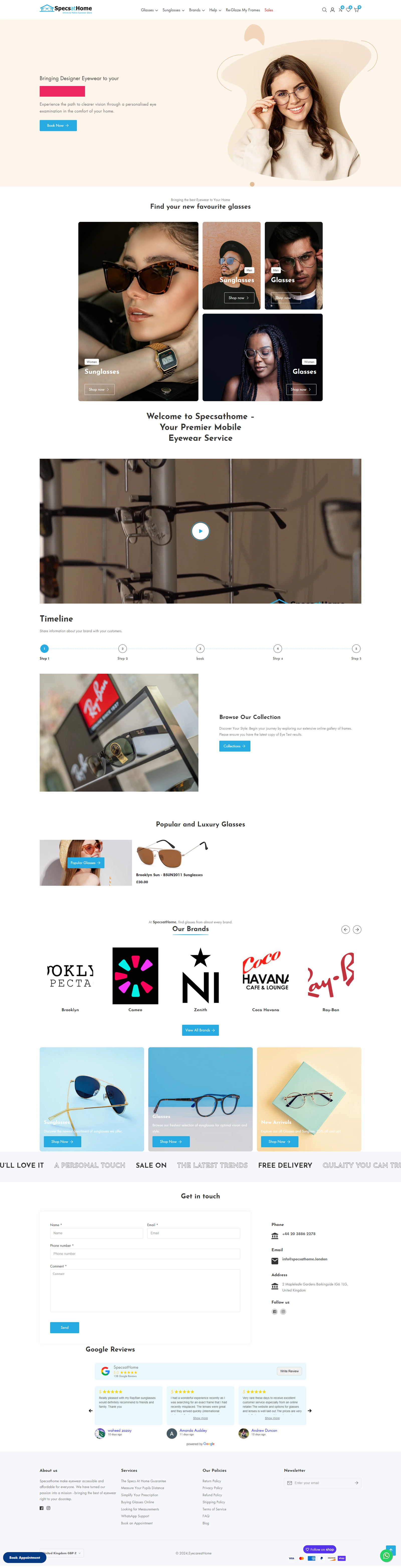 SpecsAtHome website before redesign by 9WEB